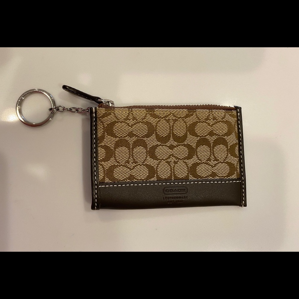 Coach keychain cardholder
